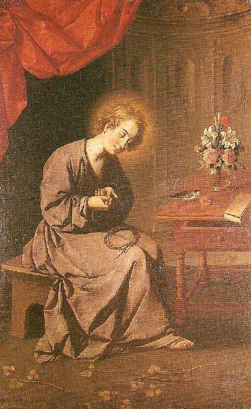 Francisco de Zurbaran child of the thorn Sweden oil painting art